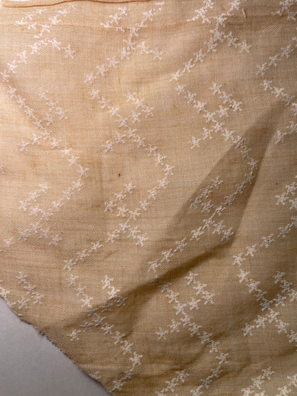 Butter Yellow Cotton Voile Mini Star Print "Biscuts Under the Stars"