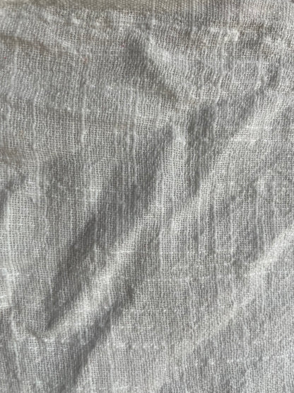 White Cotton Gauze Large Texture "Cloud Under the Microscope"